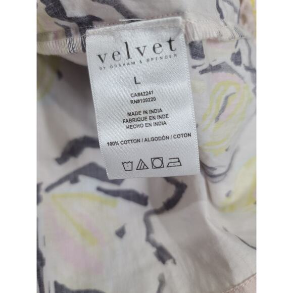 Velvet by Graham & Spencer Zoey in Lilypad print lace NWT Size Large Boho Garden - Picture 9 of 9